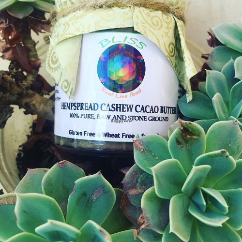 Special stoneground hemp cacao butter at Bliss Pure Foods in Kathmandu