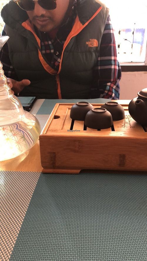 Herbal Tea drinking  at Bliss Pure Foods in Kathmandu