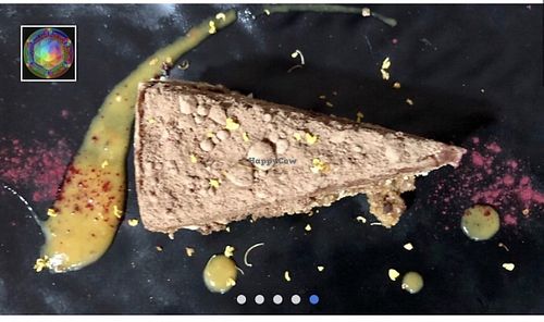 Raw cacao cake  at Bliss Pure Foods in Kathmandu