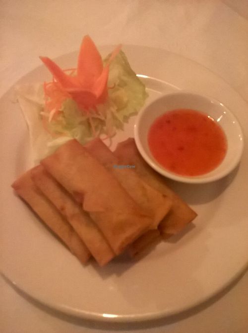 Mini vegetable spring rolls at Red Dragon Chinese Fusion in South Shields