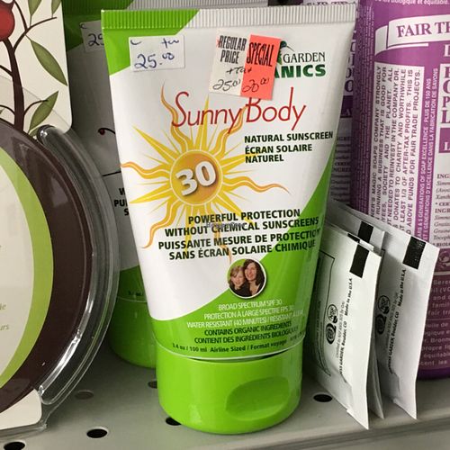 Sunscreen  at DTC Natural Store in Barrington