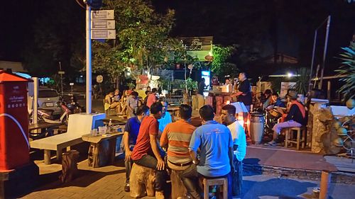Happy time infront of Chumphon rialway train station. at Ampher Jai Station in Chumphon