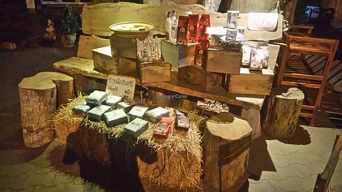 Organic local products. at Ampher Jai Station in Chumphon