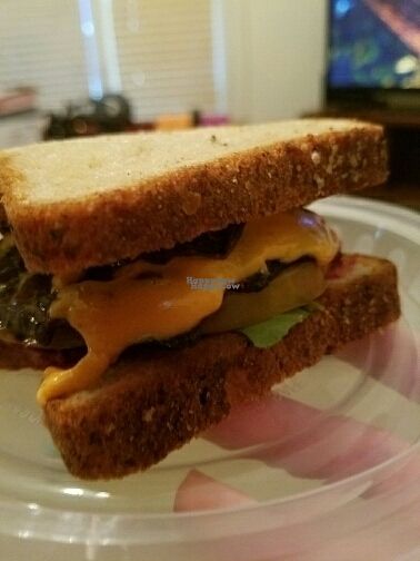 vegan friendly BLT with portabella and Daiya   at Mason Dixon Bakery & Bistro in Huntsville