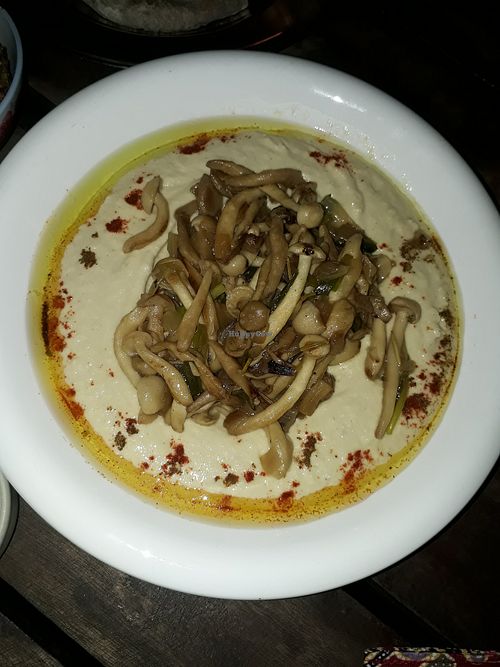 Hummus mushroom at Taboon in Koh Phangan