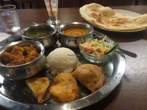 veggie dish at Geeta World Cafe in Narita