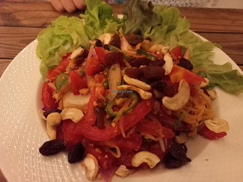 Tea leaf salad at Food4Thought in Chiang Mai