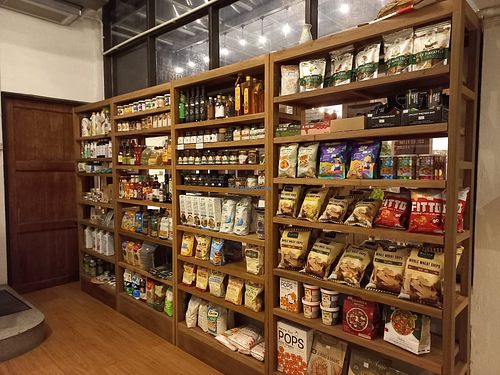 Grocery area at Food4Thought in Chiang Mai