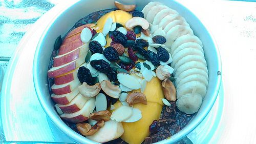 Wonderful restaurant that although is not completely veggie they have a vegan version of almost everything, even eggs. Slightly pricey but worth it. Different menus for breakfast, lunch and dinner. Morning oats are amazing. at Food4Thought in Chiang Mai