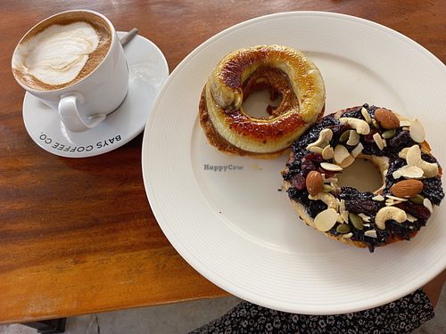 Peanut butter and jelly bagel at Food4Thought in Chiang Mai