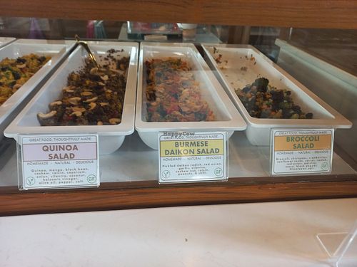 Salads at Food4Thought in Chiang Mai