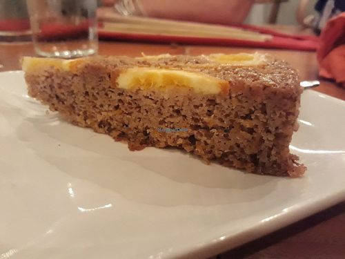Vegan carrot cake at Food4Thought in Chiang Mai