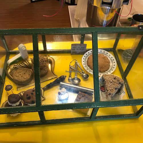 Display case at Suecakes in Belfast