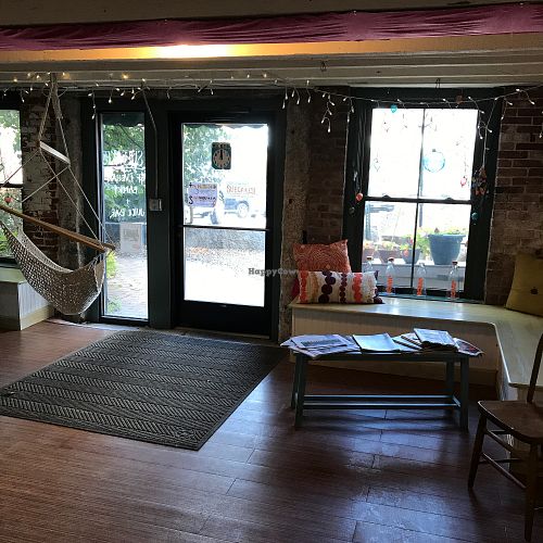 Inside entrance at Suecakes in Belfast