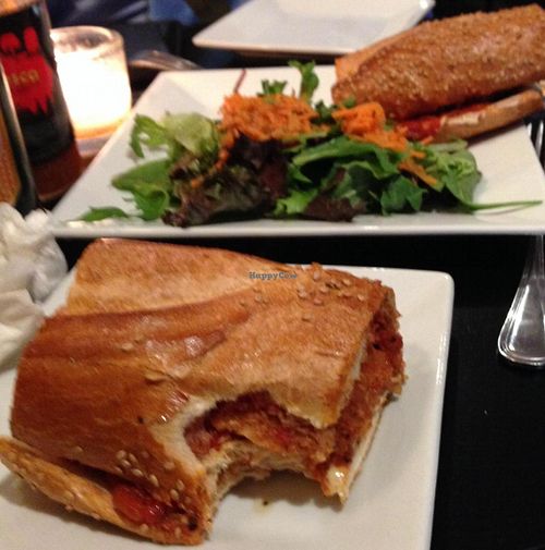 Chicken parm sandwich at VSpot in Brooklyn