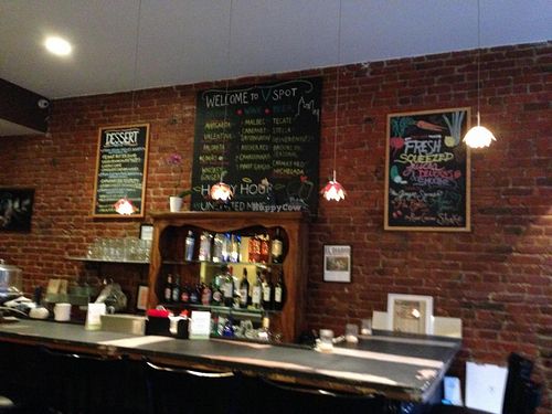 The interior at VSpot in Brooklyn