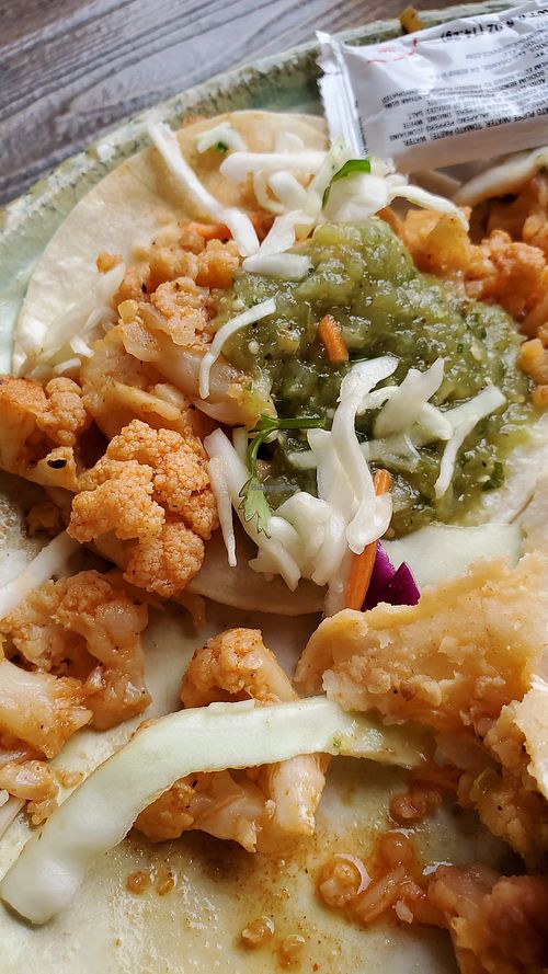 Cauliflower tacos at Disneyland - Rancho del Zocalo in Anaheim