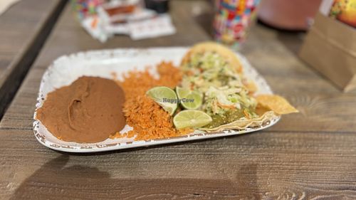 Trio of cauliflower tacos  at Disneyland - Rancho del Zocalo in Anaheim