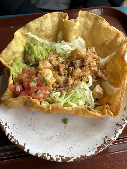 Cauliflower tostada salad  at Disneyland - Rancho del Zocalo in Anaheim