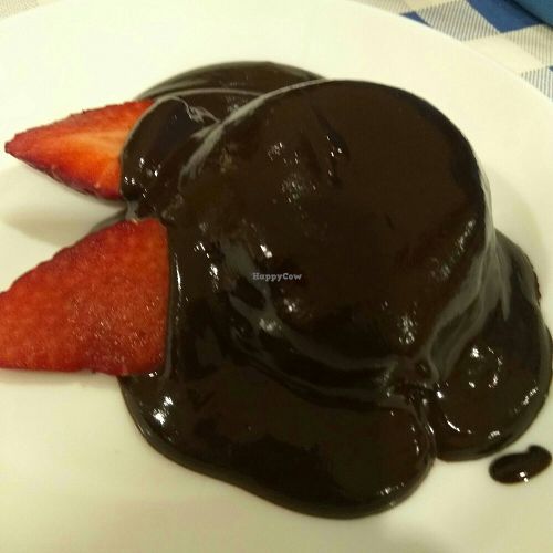 Volcan del chocolate at Krsna Cuisine in San Vicente Del Raspeig