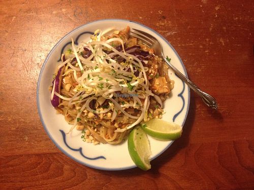 Vegan Pad Thai at Gone Eatery in Whistler