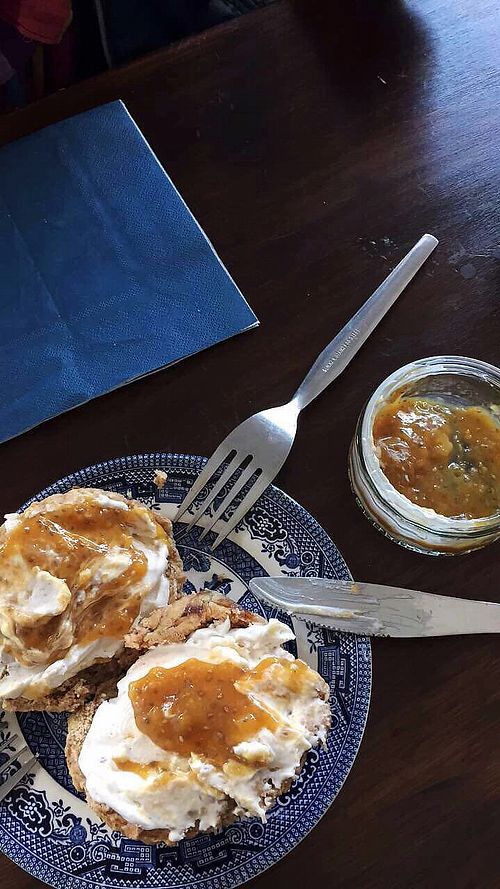 The most delicious scones  at Bonobo Cafe in Aberdeen