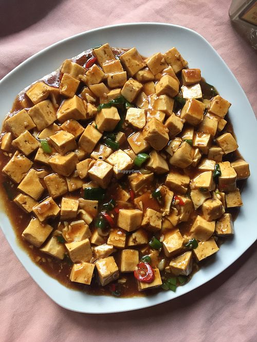 The spicy tofu  at Año Nuevo in Granada
