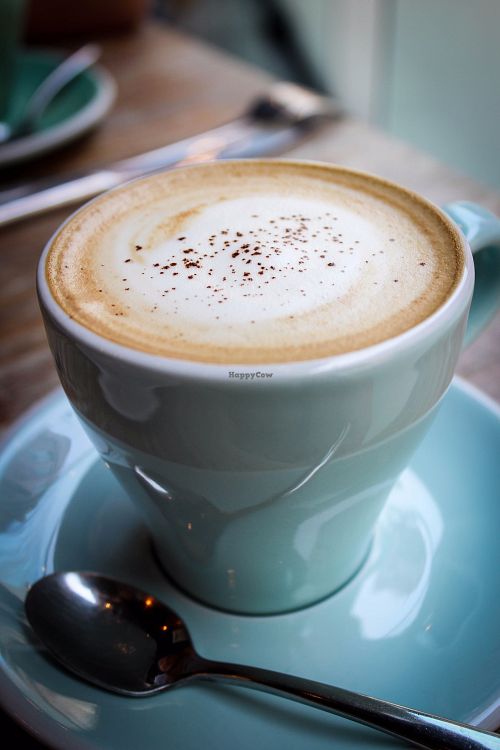 soy capuccino at LN Fortunate Coffee in Hong Kong Island