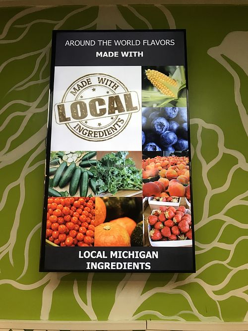 Local produce at Chilango's Chop House in Jackson