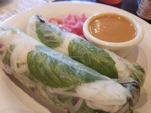 Spring rolls at Blue Dream Curry House in Asheville