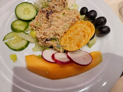 Summer Lentil Bowl (Homemade lentils, feta cheese, avocado, cucumber, sprouts, and pico de gallo) at Under the Mango Tree in Miami Beach
