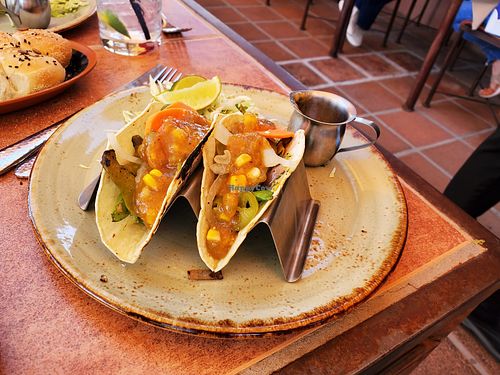 Half order veggie tacos at Tonto Bar and Grill in Cave Creek