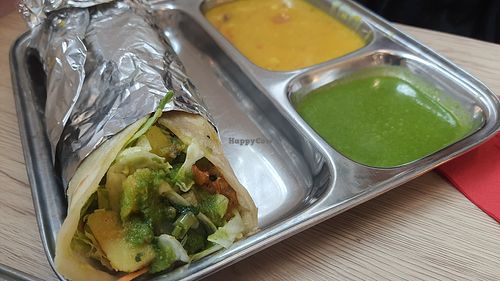 Thenga wrap, July 2023 at Thenga Cafe in London