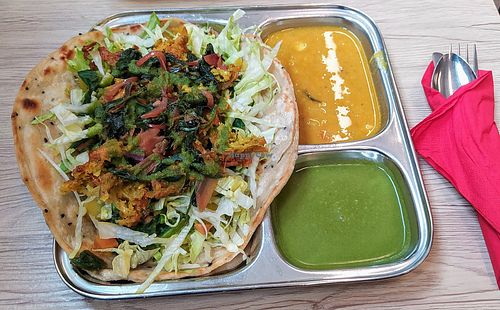Vegan Puri Veg at Thenga Cafe in London
