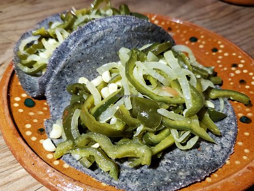 Jalapenos and corn tacos at Yeikame in Sayulita