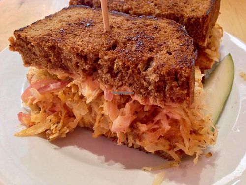 Tofu Reuben (no cheese) at Marie Catrib's in Grand Rapids