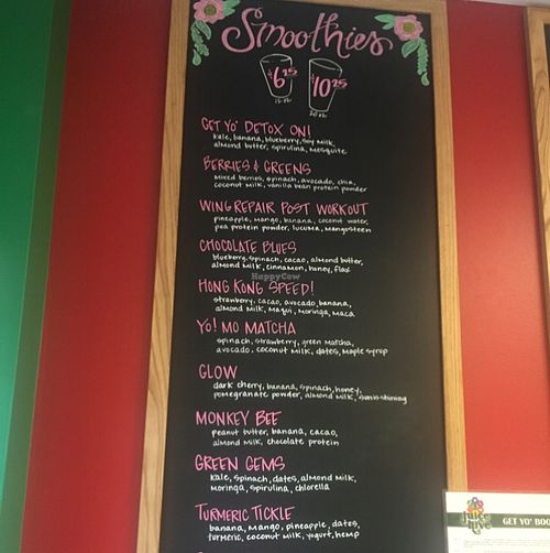 smoothies  at The Juice Hive  in Bluffton