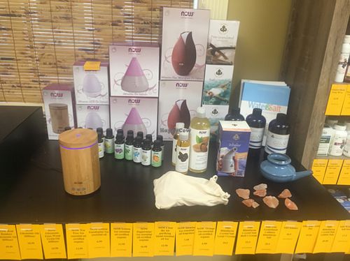 Aromatherapy table  at The Juice Hive  in Bluffton