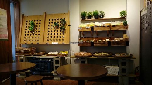 Products to choose from at Love Vegetables in Taipei