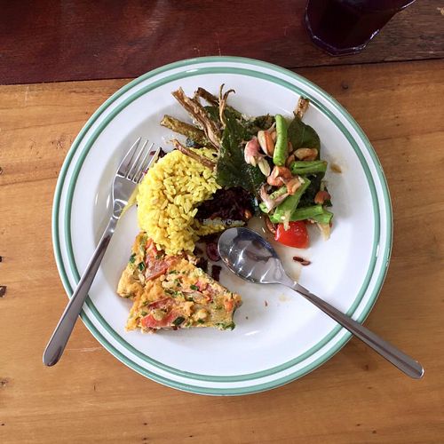 Thai Health Food serve with Organic brown rice at Brown Rice Healthy Canteen in Koh Samui