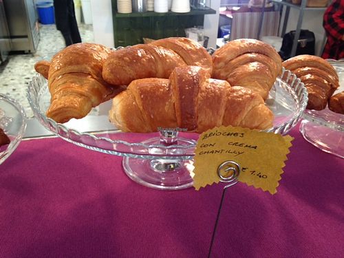 They have many vegan brioches! A cream filled one, nutella-type, berry, plain (regular and whole grain). Very nice, all organic and delicious.  at Dulcamara Bio Vegan Bistrot in Verona