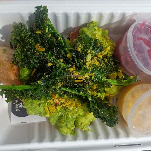 Avo baguette at Bees Knees Cafe in Ferntree Gully