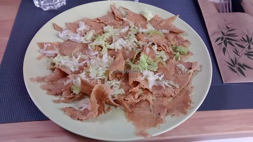 Seitan carpaccio at B12 in Toulouse