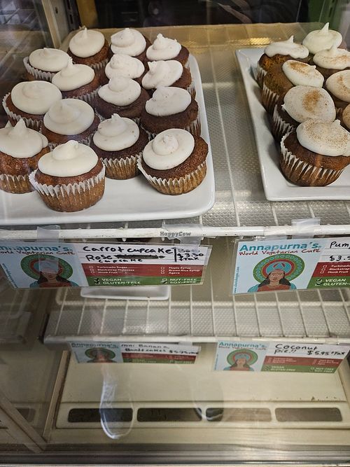 Cupcakes at Annapurna's World Vegetarian Cafe - Eastside in Albuquerque