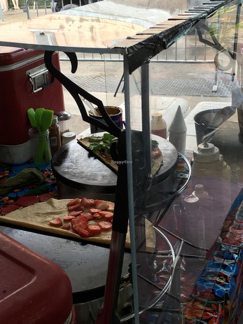 Vegan griddles at The Crepe Cart in New Orleans