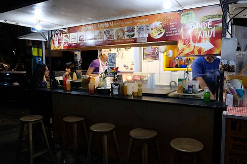 Food stall at night at Pan D'Monium - Food Stall in Mexico City