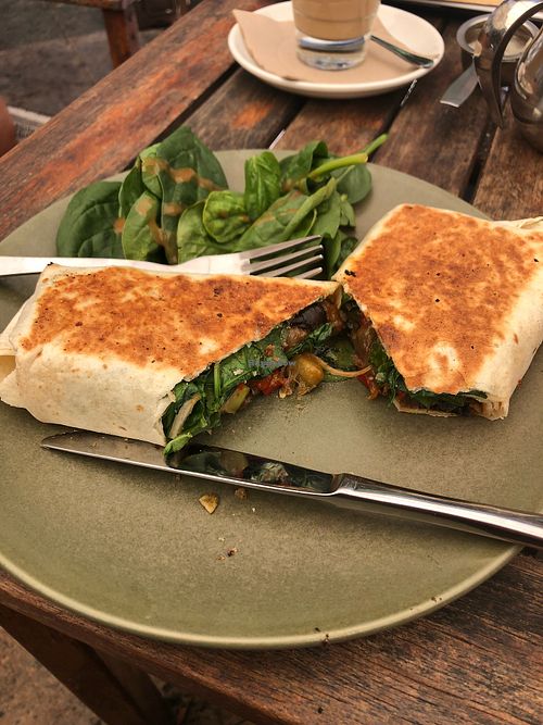  Vegan wrap at Moore & Moore Cafe in Fremantle