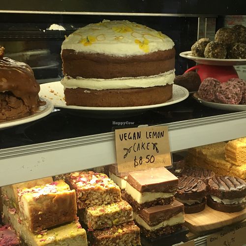 Vegan cakes available  at Moore & Moore Cafe in Fremantle