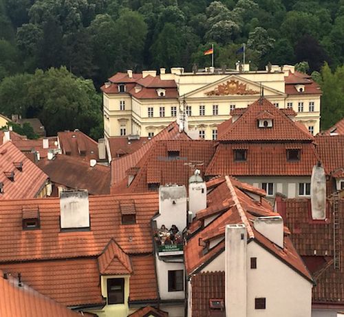 Is that a vegan restaurant in view of Prague Castle? Yes, and a great one! at Vegan's Prague in Prague