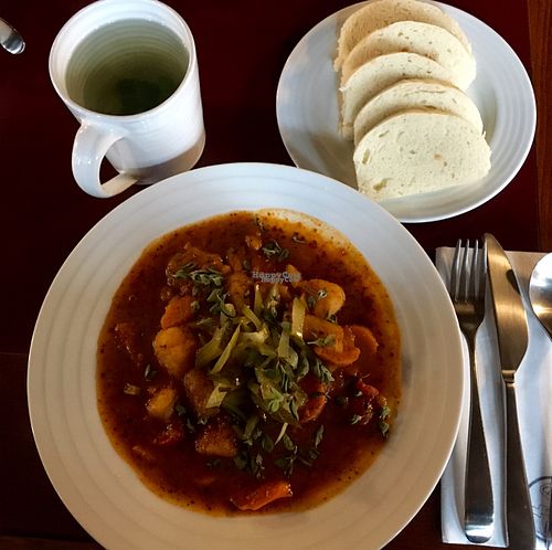 goulash at Vegan's Prague in Prague